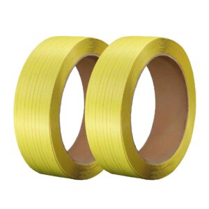 PP or PET strapping band on a 406mm inner core diameter, ideal for heavy-duty applications